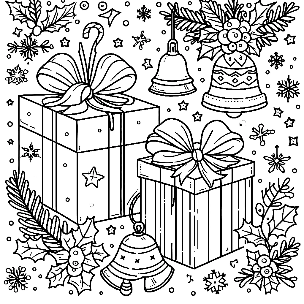 Dibujos para colorear e imprimir Christmas Gift