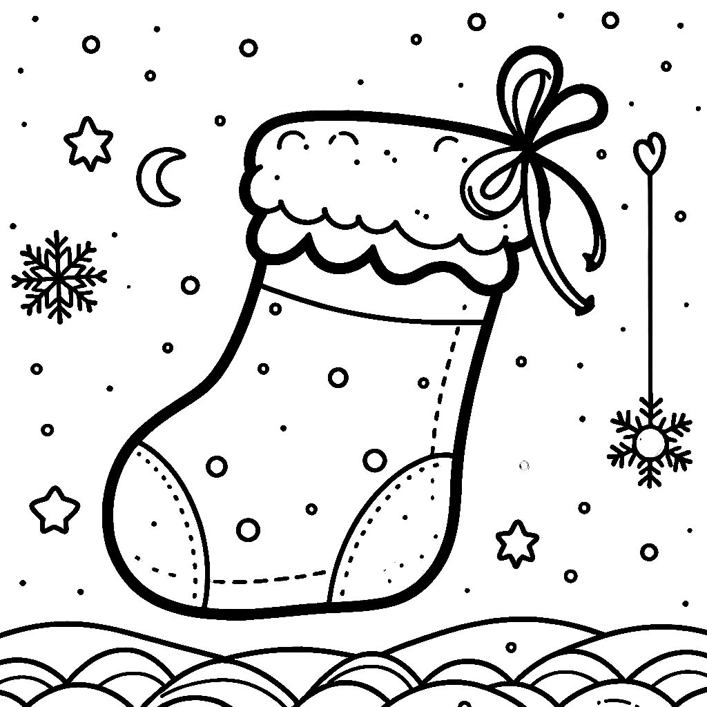 Dibujos para colorear e imprimir Christmas Stockings