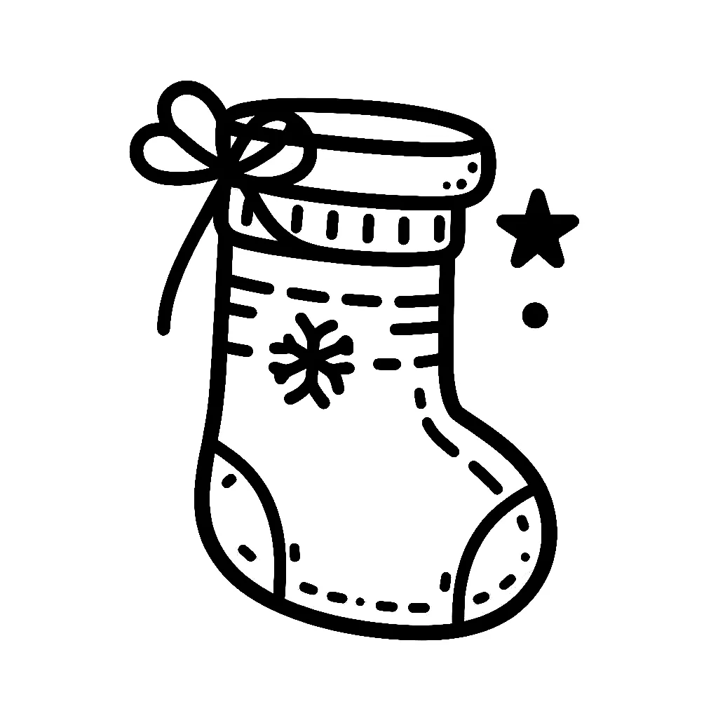 Dibujos para colorear e imprimir Christmas Stockings