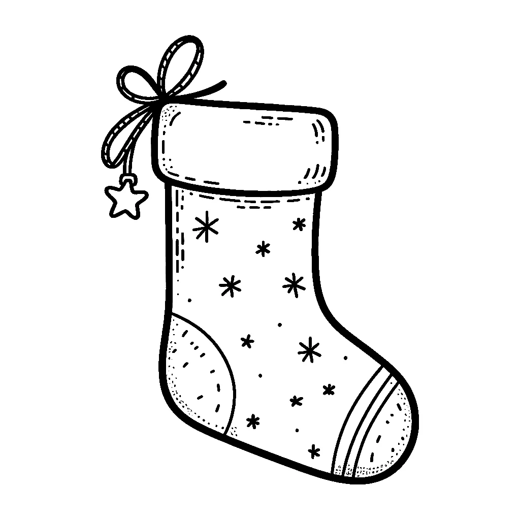 Dibujos para colorear e imprimir Christmas Stockings