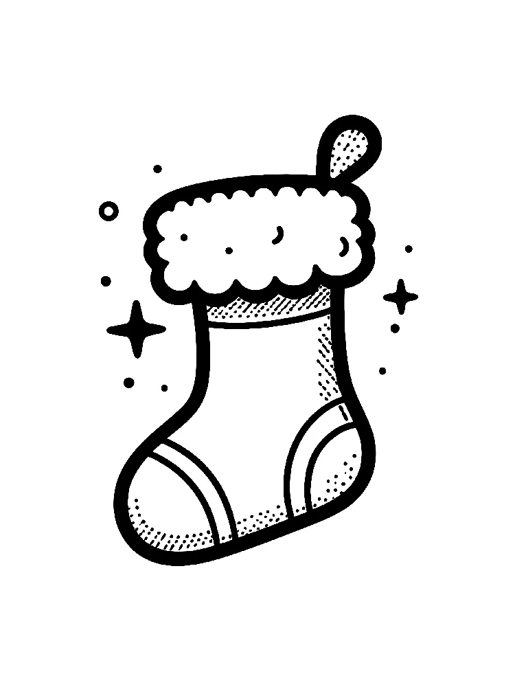 Dibujos para colorear e imprimir Christmas Stockings