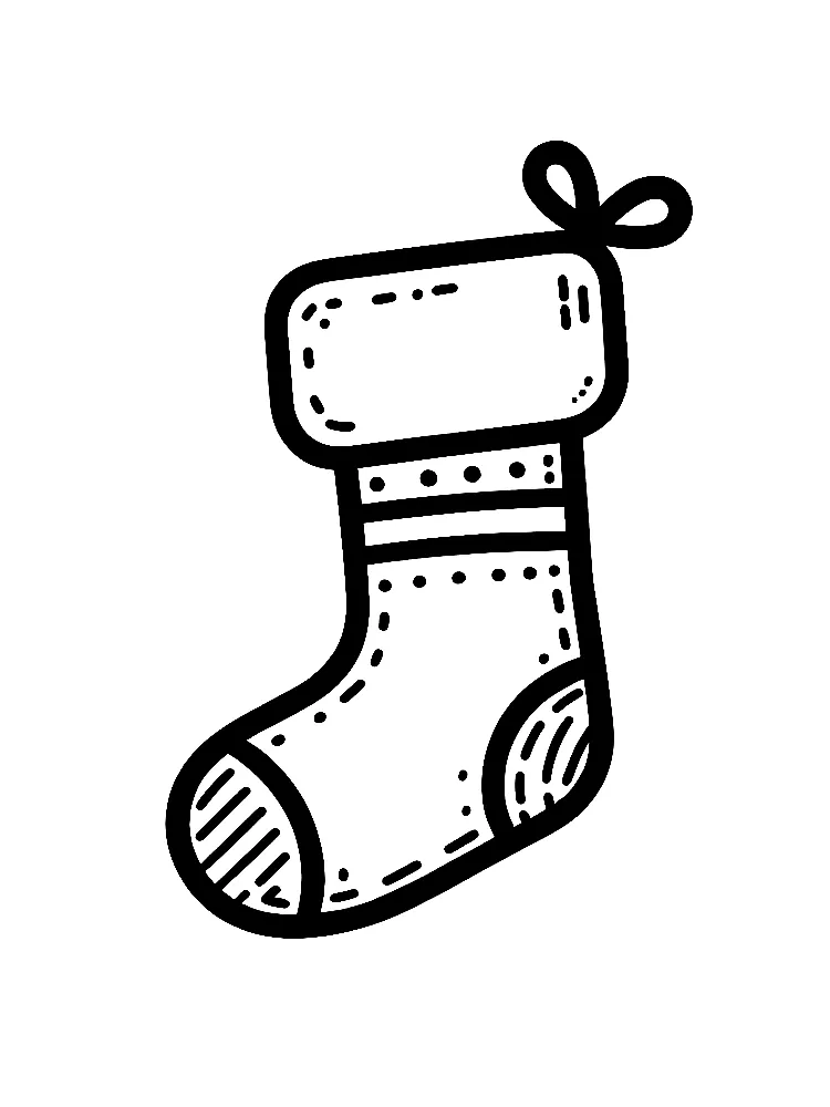 Dibujos para colorear e imprimir Christmas Stockings