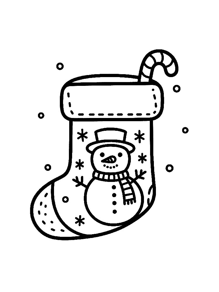 Dibujos para colorear e imprimir Christmas Stockings