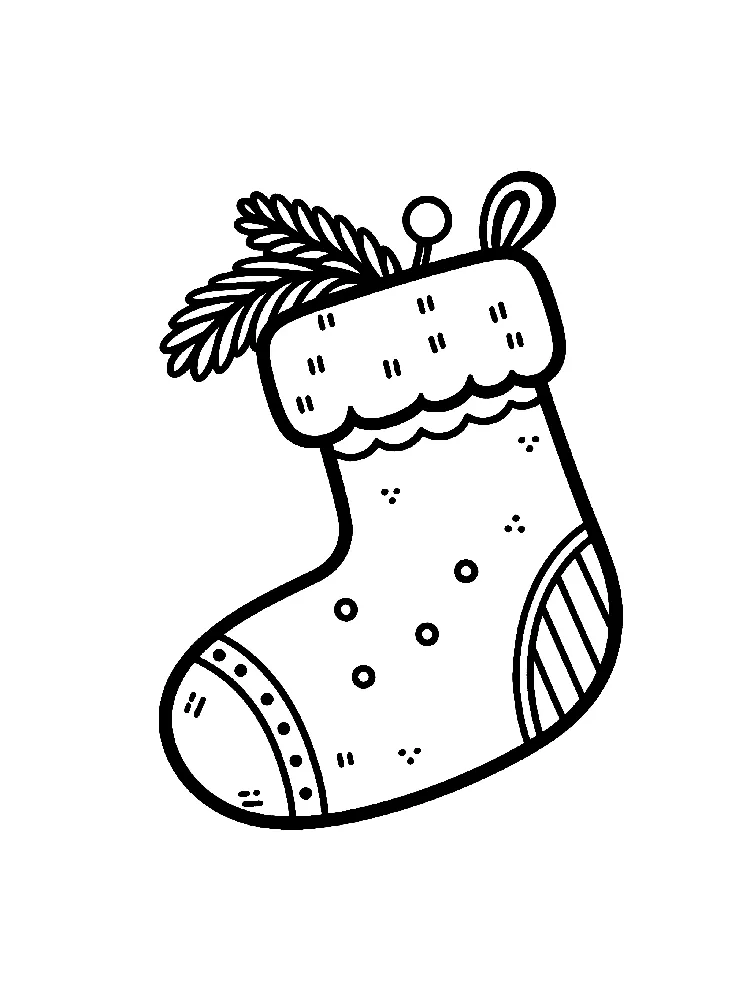 Dibujos para colorear e imprimir Christmas Stockings