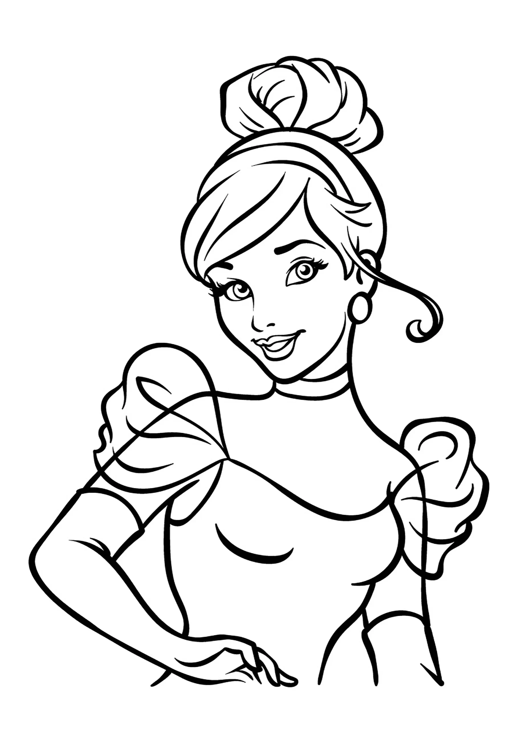 Dibujos para colorear e imprimir Cinderella