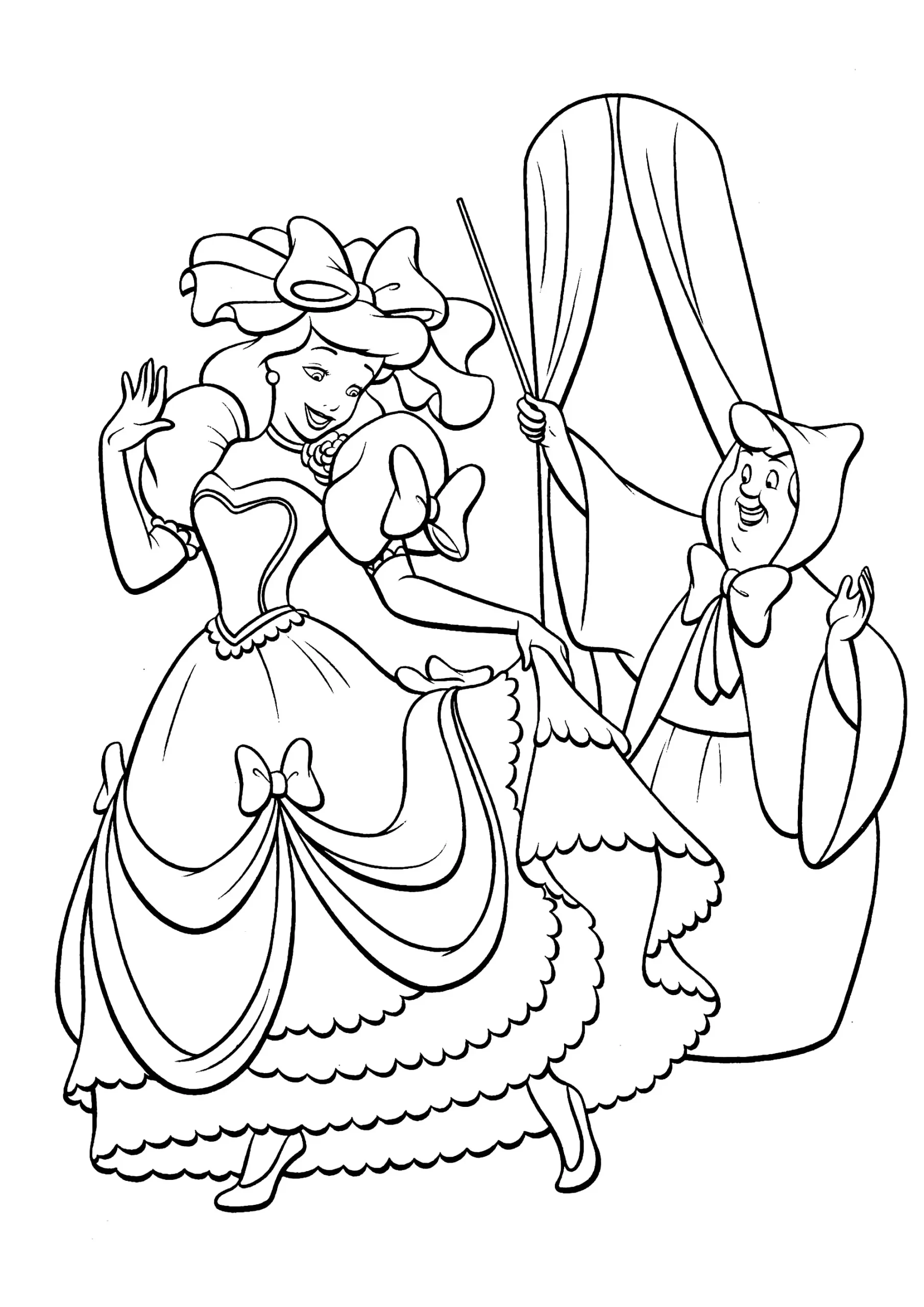 Dibujos para colorear e imprimir Cinderella