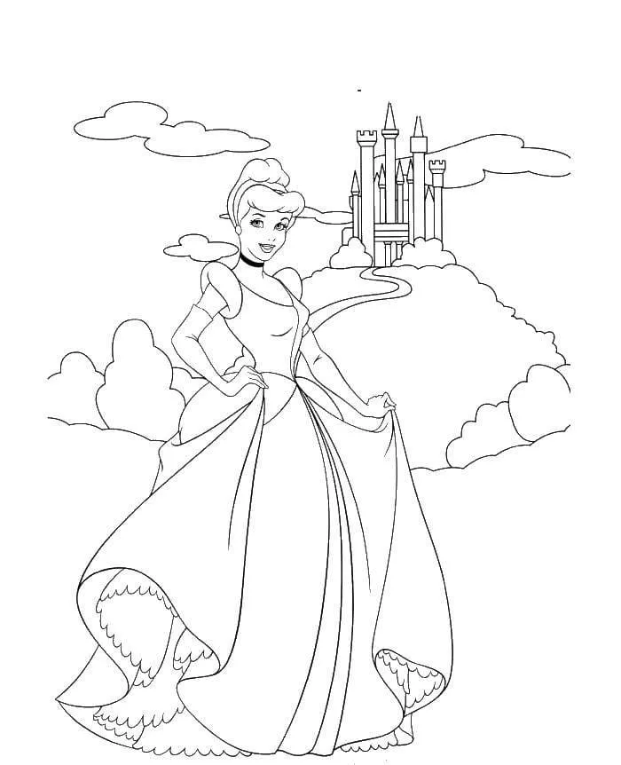 Dibujos para colorear e imprimir Cinderella