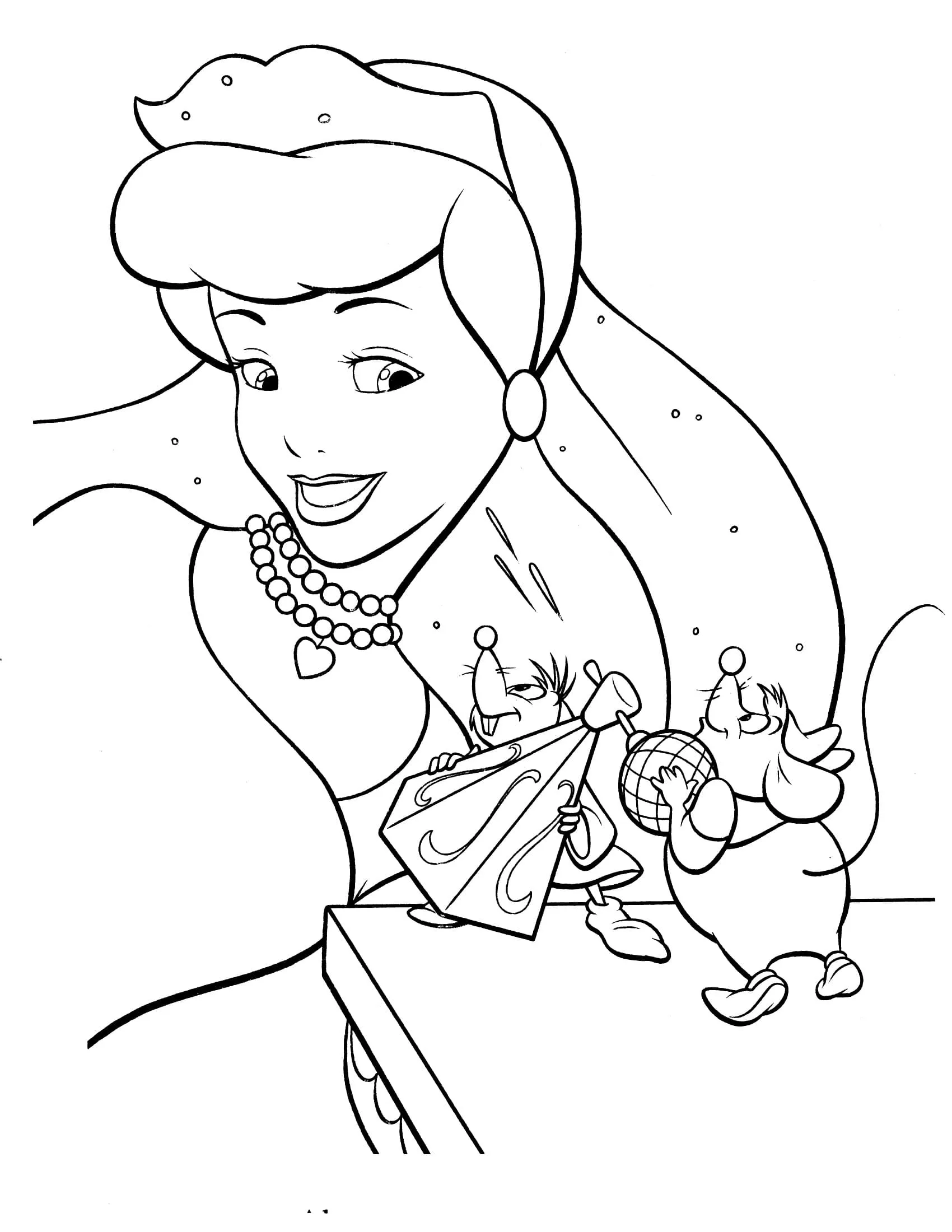 Dibujos para colorear e imprimir Cinderella