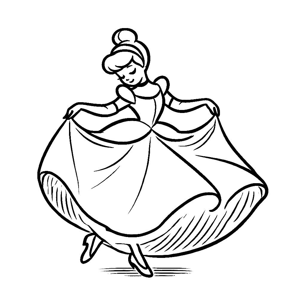 Dibujos para colorear e imprimir Cinderella