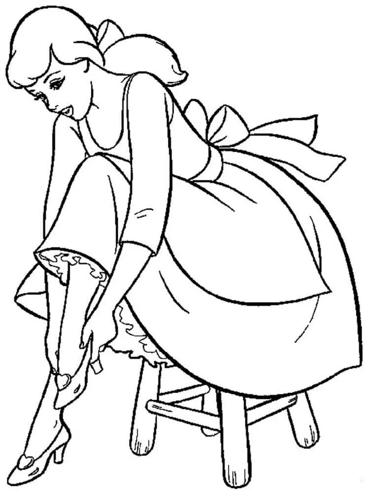 Cinderella coloring pages 41