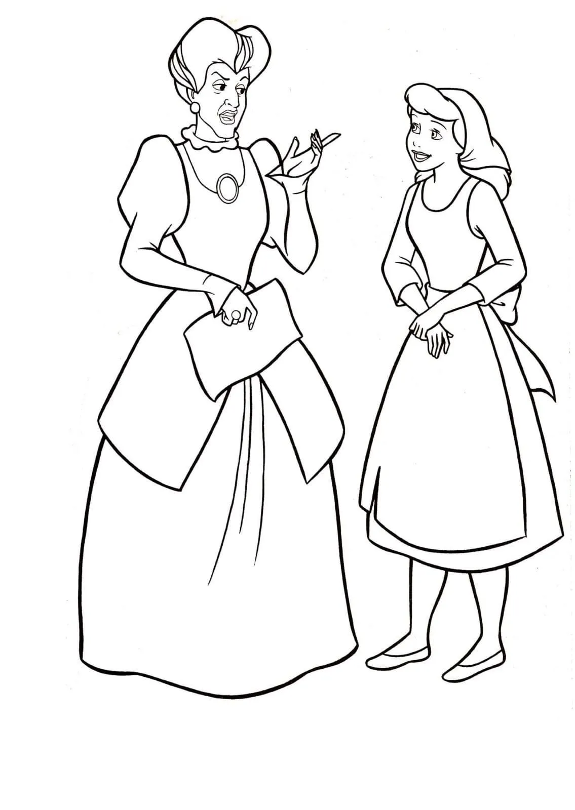 Dibujos para colorear e imprimir Cinderella