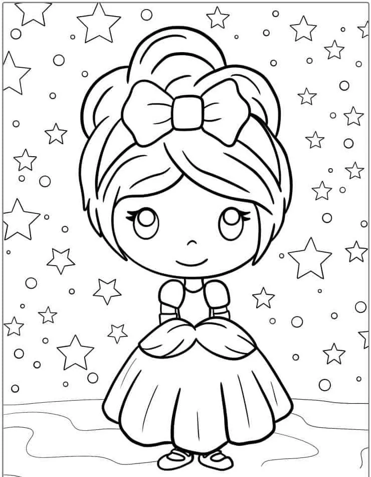 Dibujos para colorear e imprimir Cinderella