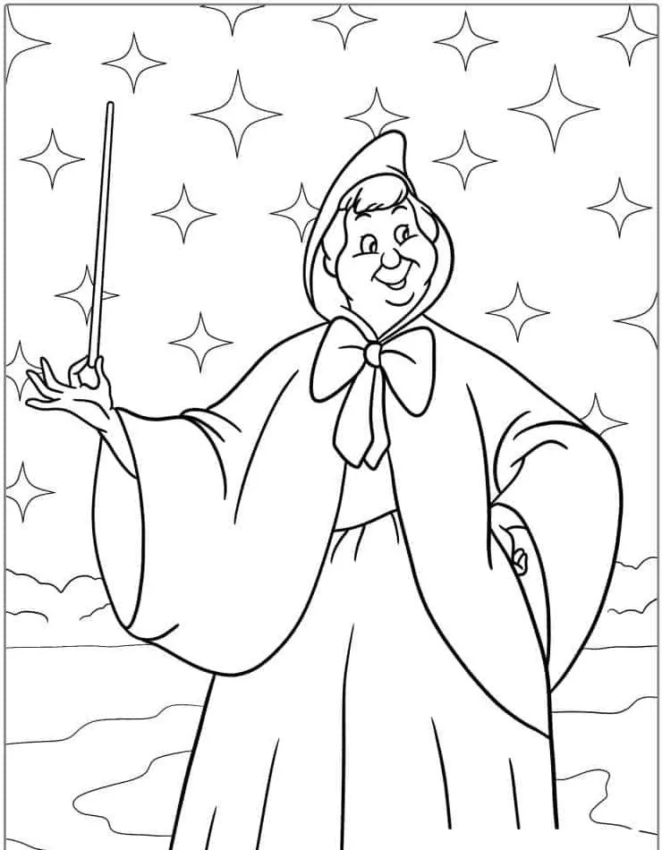 Dibujos para colorear e imprimir Cinderella