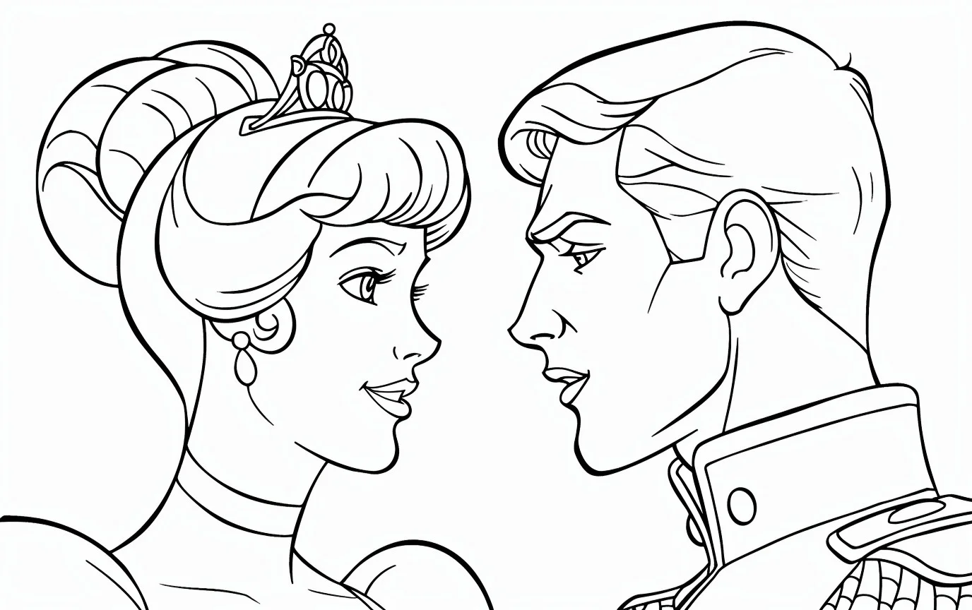 Dibujos para colorear e imprimir Cinderella