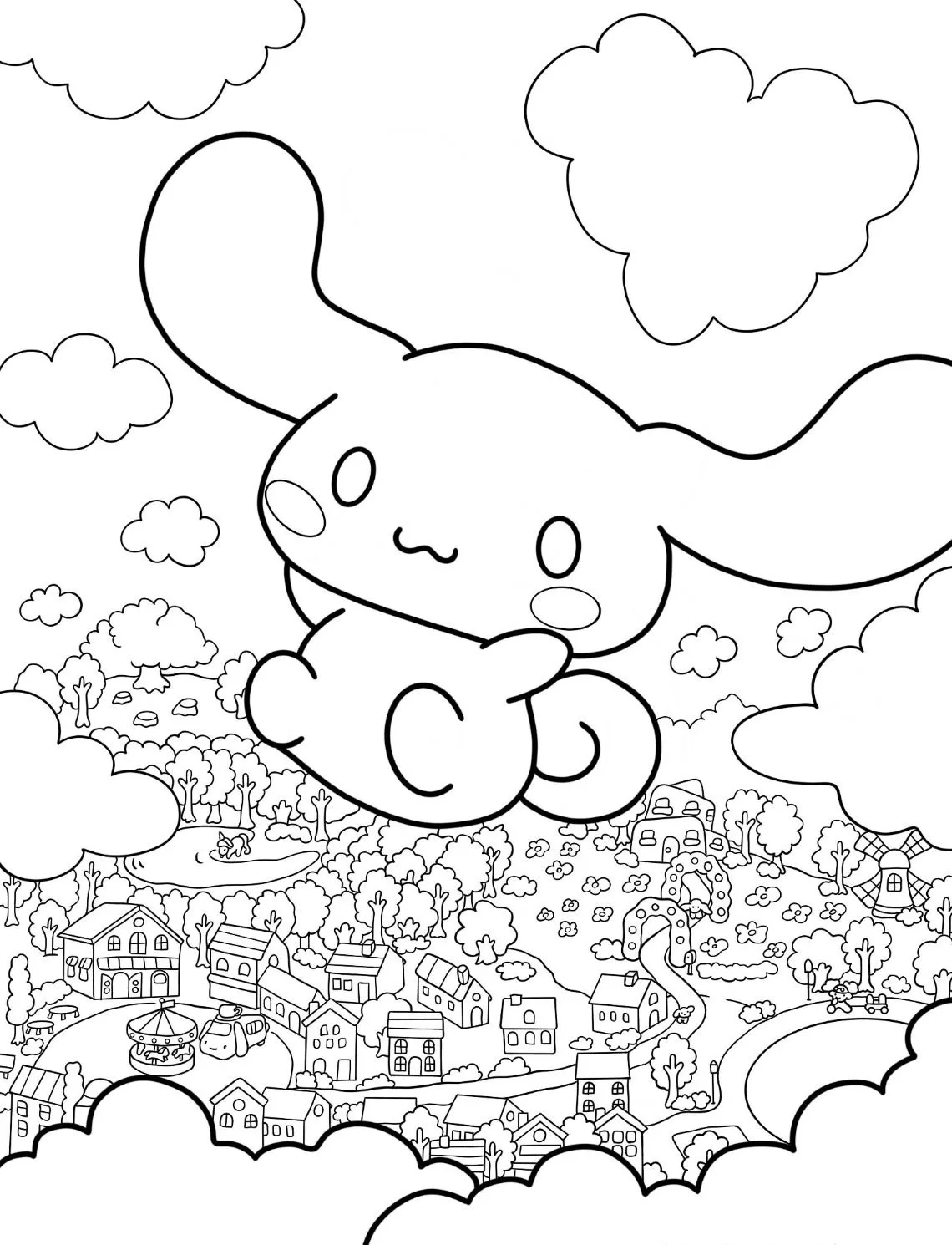 Dibujos para colorear e imprimir Cinnamoroll