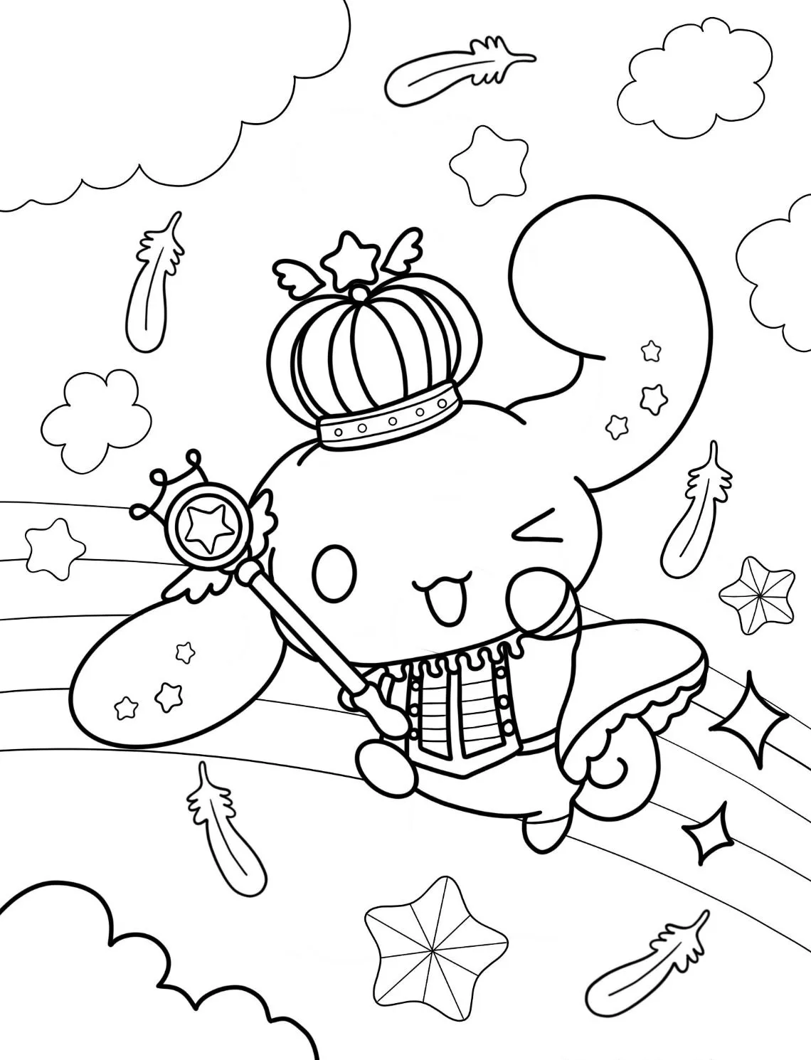 Dibujos para colorear e imprimir Cinnamoroll