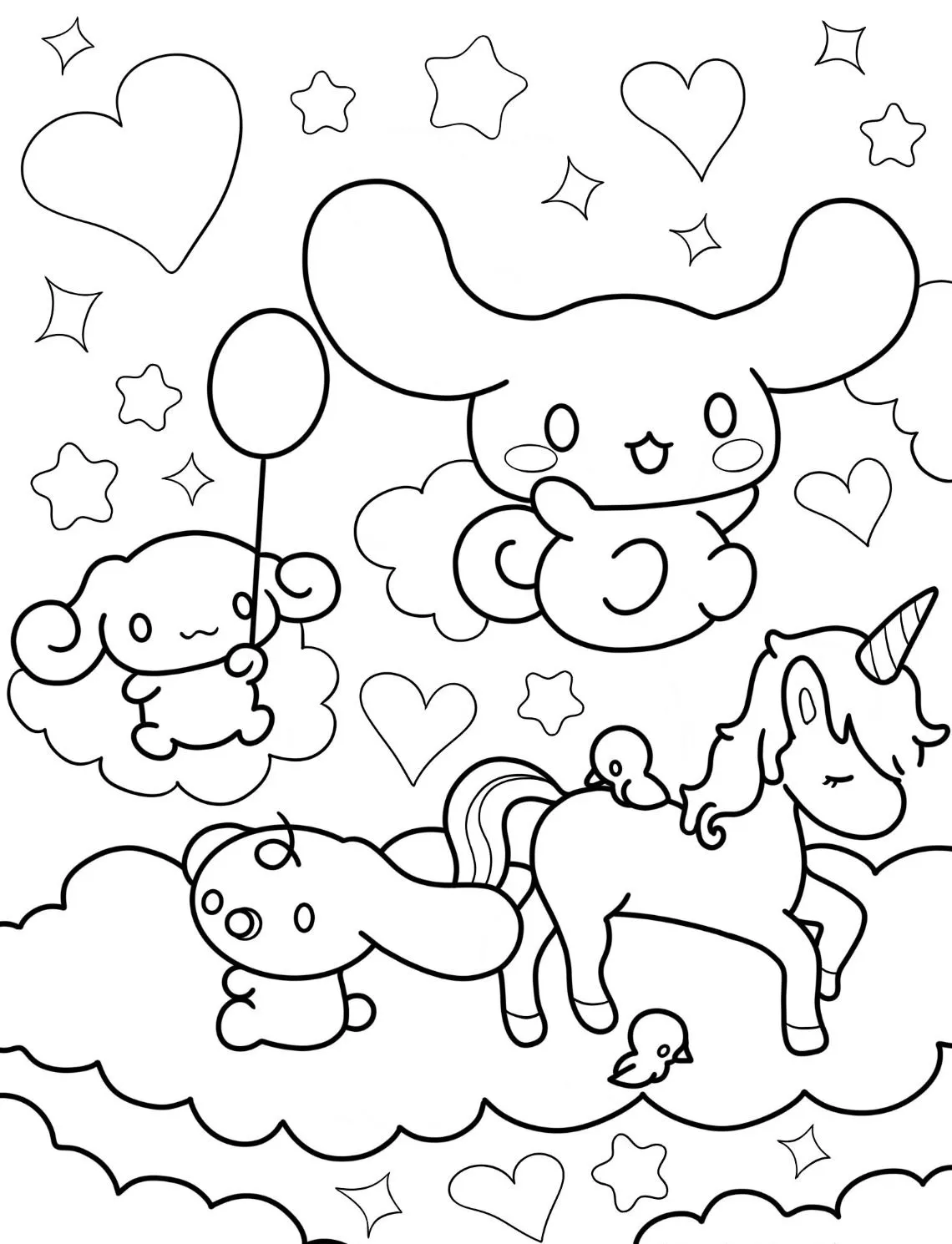 Dibujos para colorear e imprimir Cinnamoroll