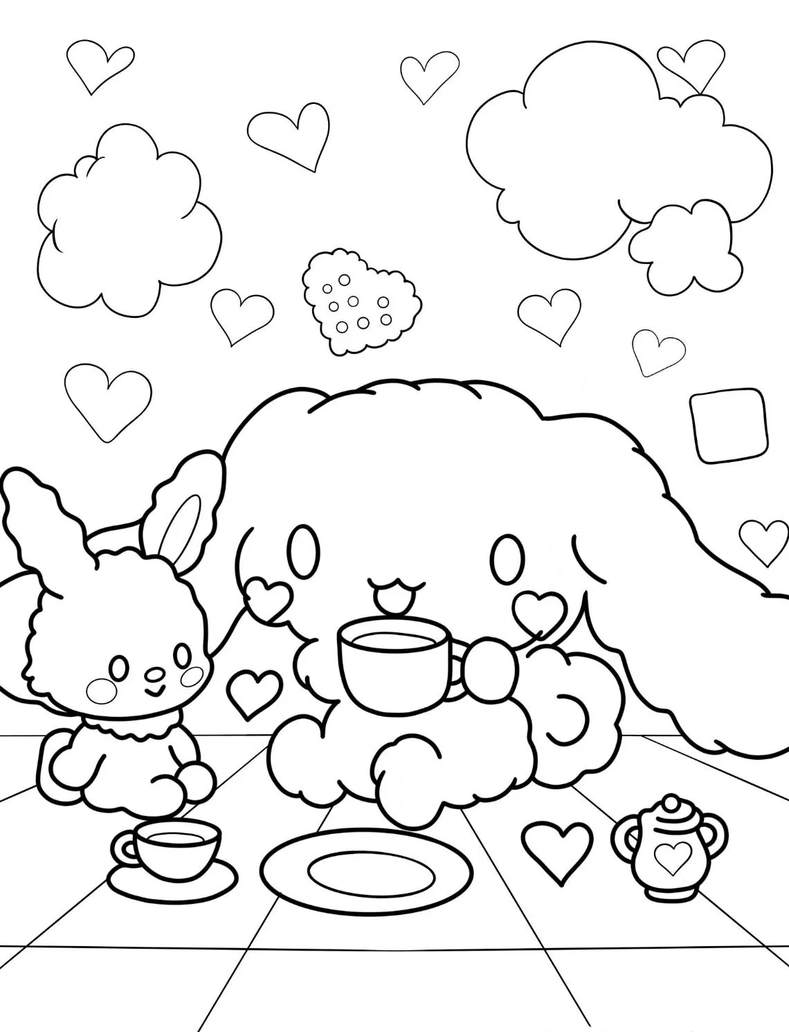 Dibujos para colorear e imprimir Cinnamoroll