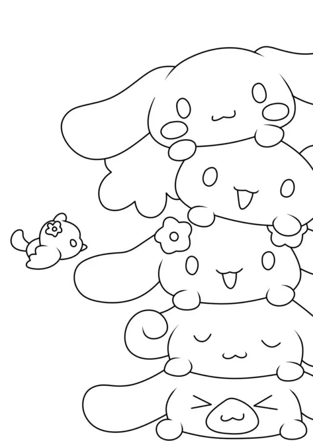 Dibujos para colorear e imprimir Cinnamoroll