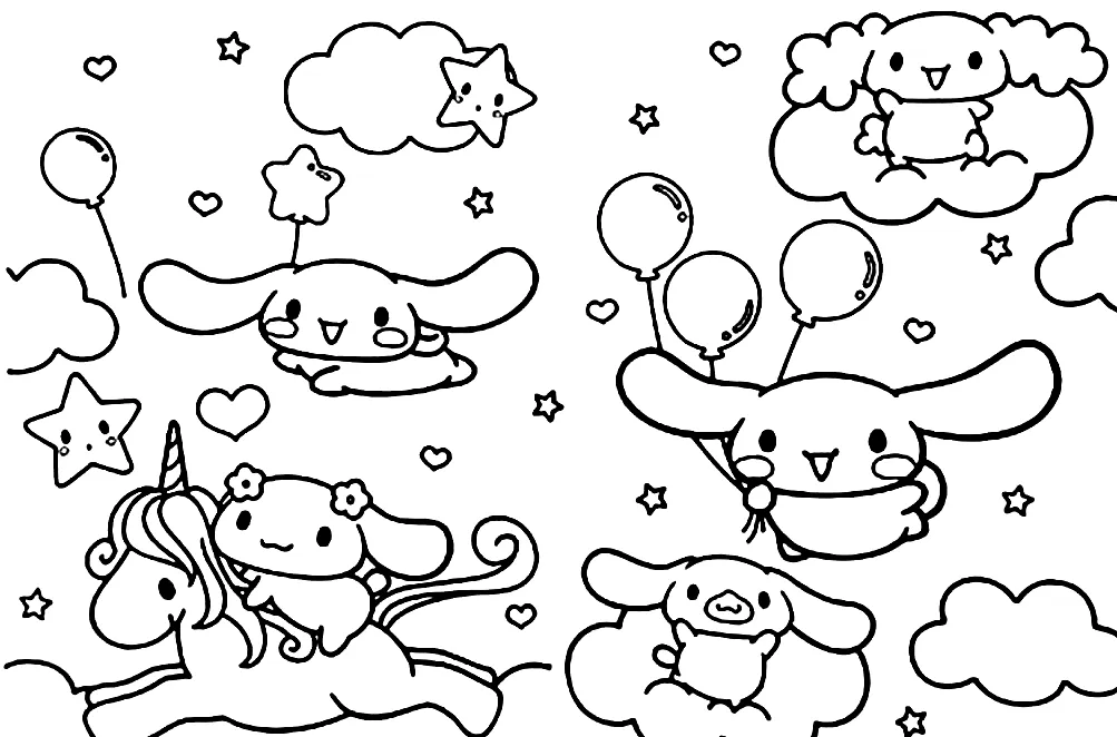 Dibujos para colorear e imprimir Cinnamoroll