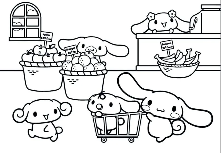 Dibujos para colorear e imprimir Cinnamoroll