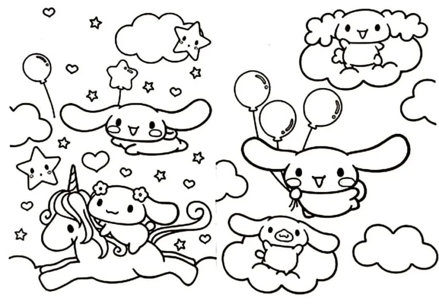 Dibujos para colorear e imprimir Cinnamoroll