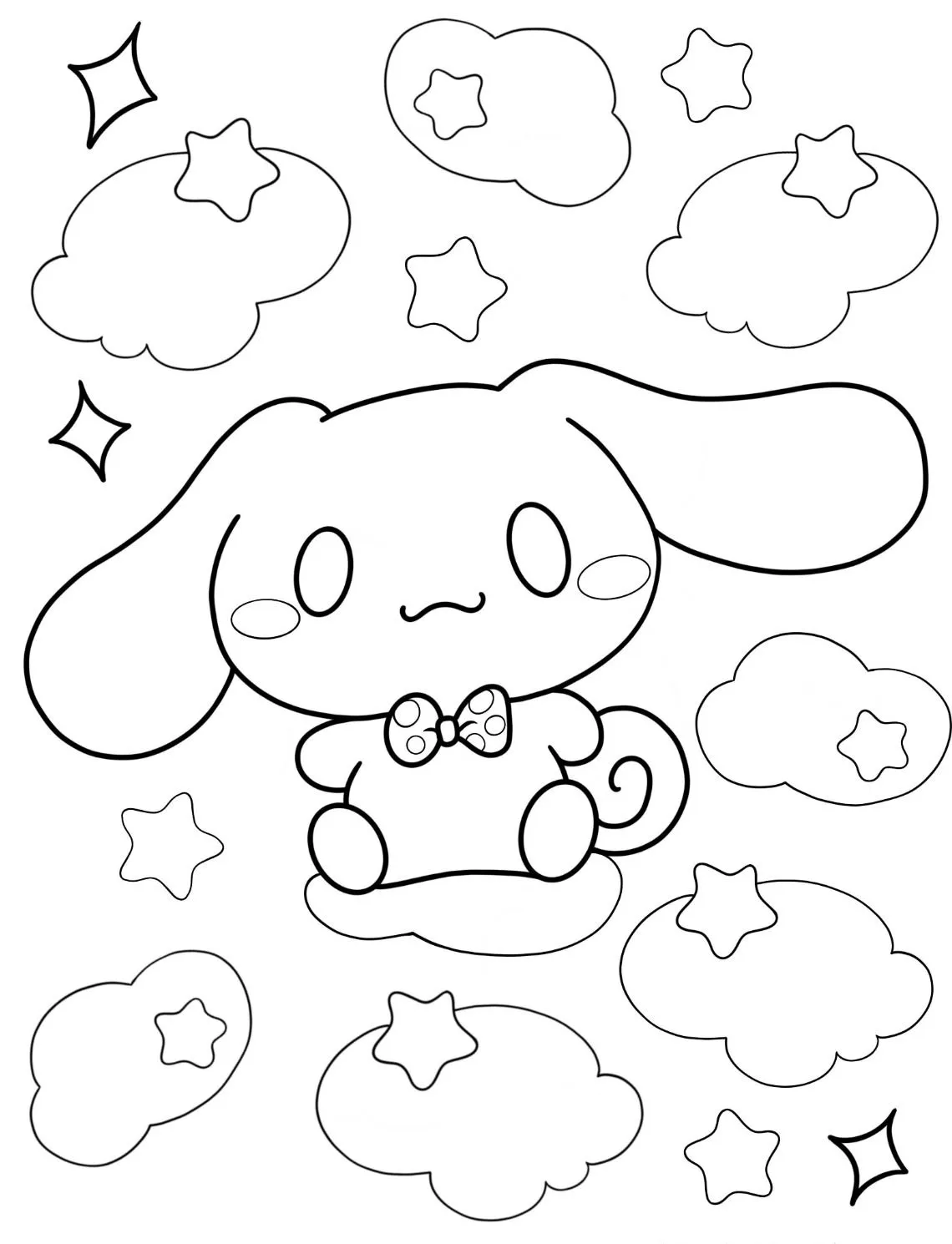 Dibujos para colorear e imprimir Cinnamoroll