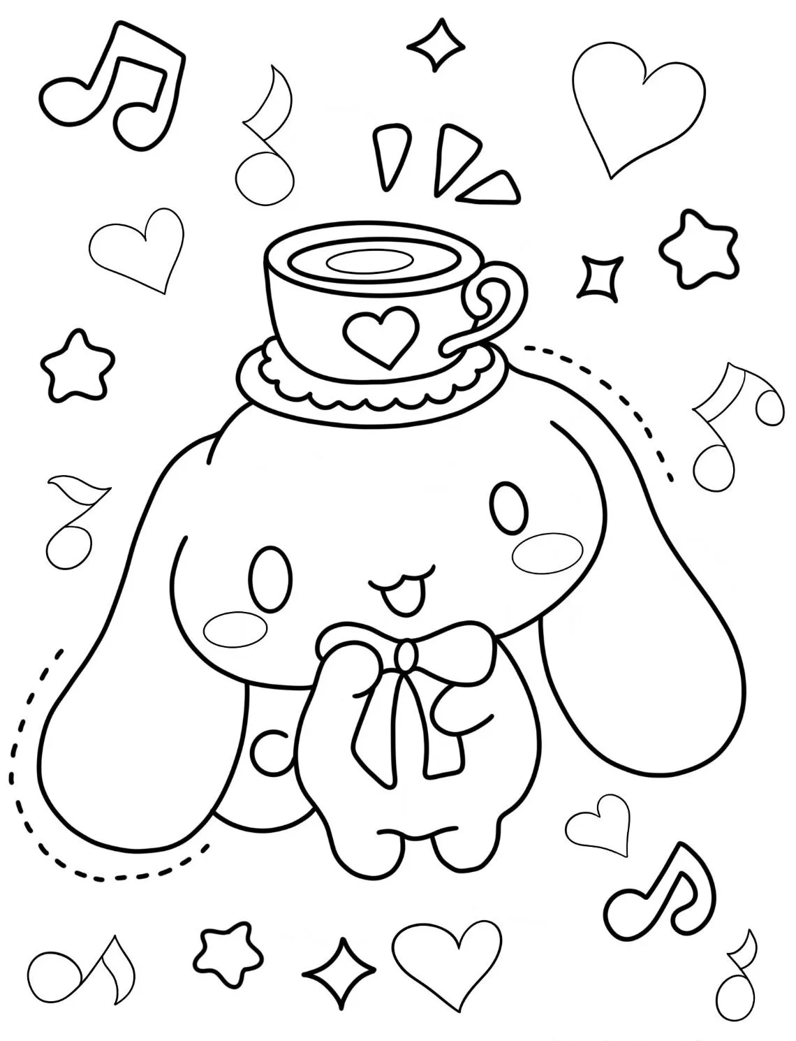 Dibujos para colorear e imprimir Cinnamoroll