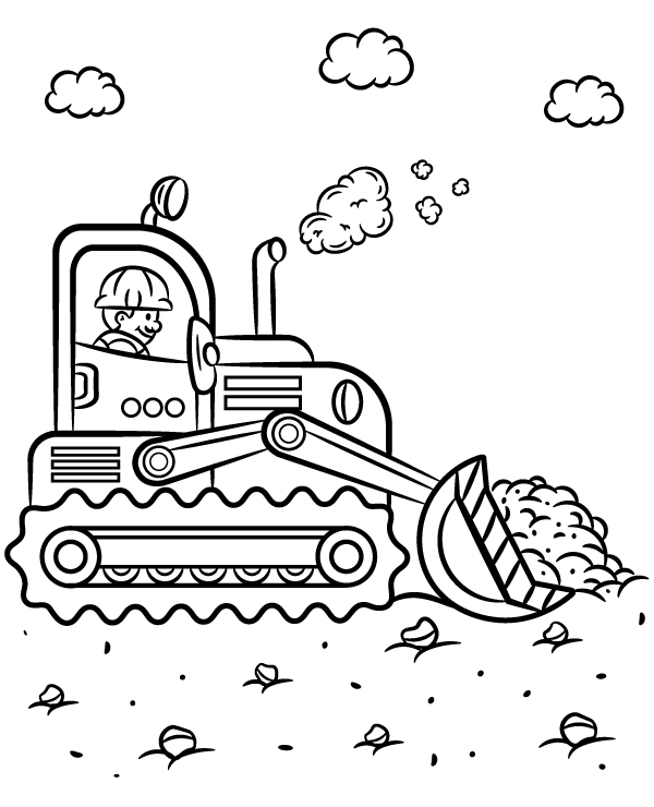 Construction coloring page 3