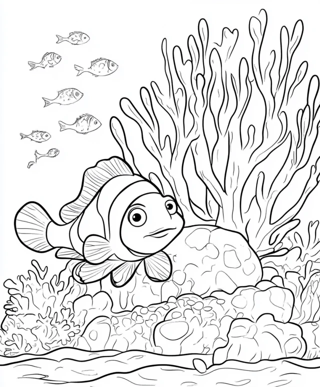 Dibujos para colorear e imprimir Coral