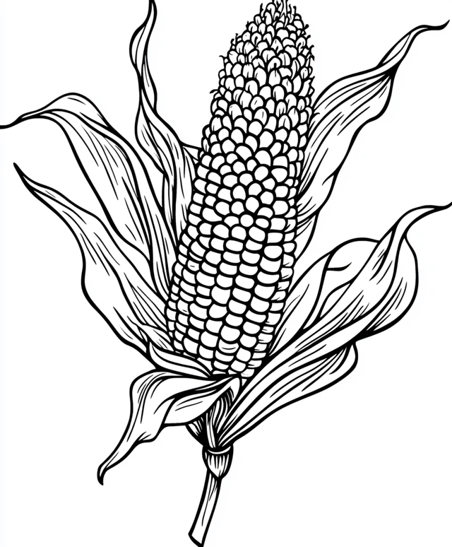 Dibujos para colorear e imprimir Corn