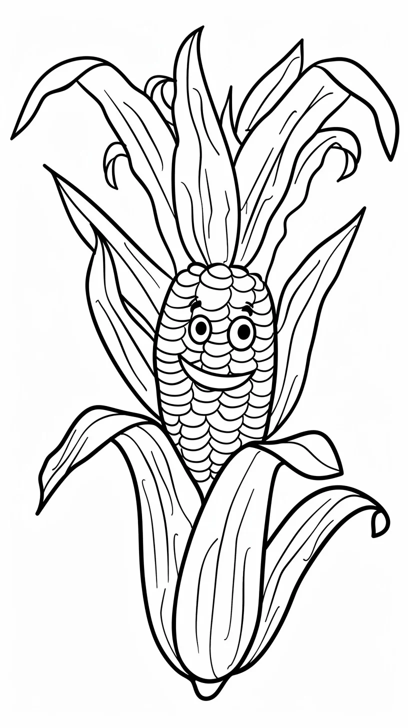 Dibujos para colorear e imprimir Corn