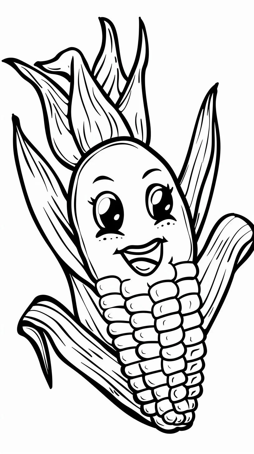 Dibujos para colorear e imprimir Corn