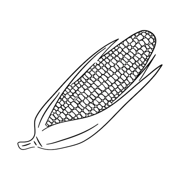 Dibujos para colorear e imprimir Corn