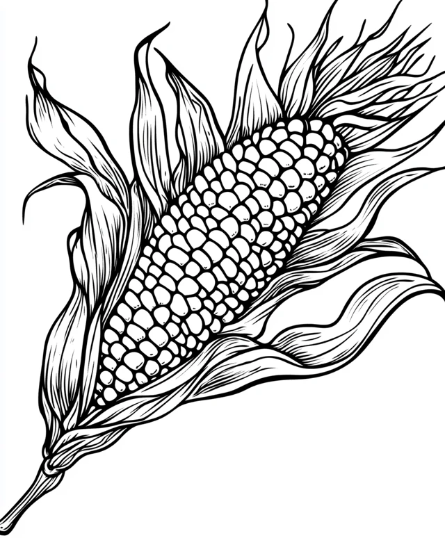 Dibujos para colorear e imprimir Corn