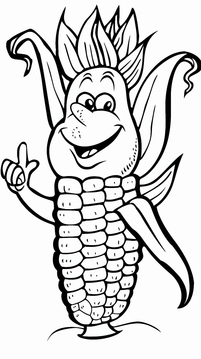 Dibujos para colorear e imprimir Corn