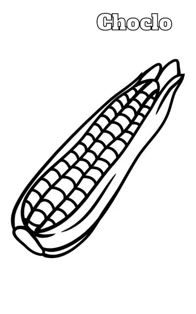 Corn coloring pages 20