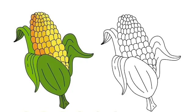 Dibujos para colorear e imprimir Corn