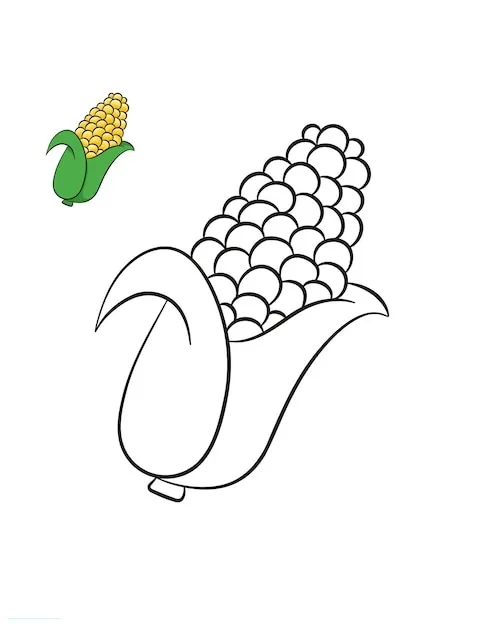 Dibujos para colorear e imprimir Corn