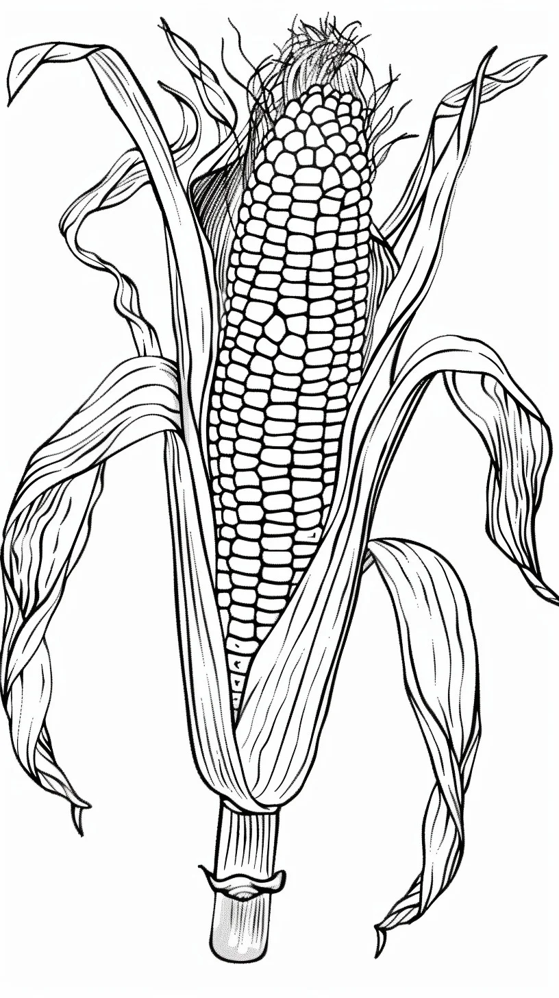 Dibujos para colorear e imprimir Corn