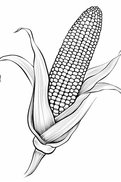 Dibujos para colorear e imprimir Corn