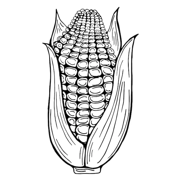 Dibujos para colorear e imprimir Corn