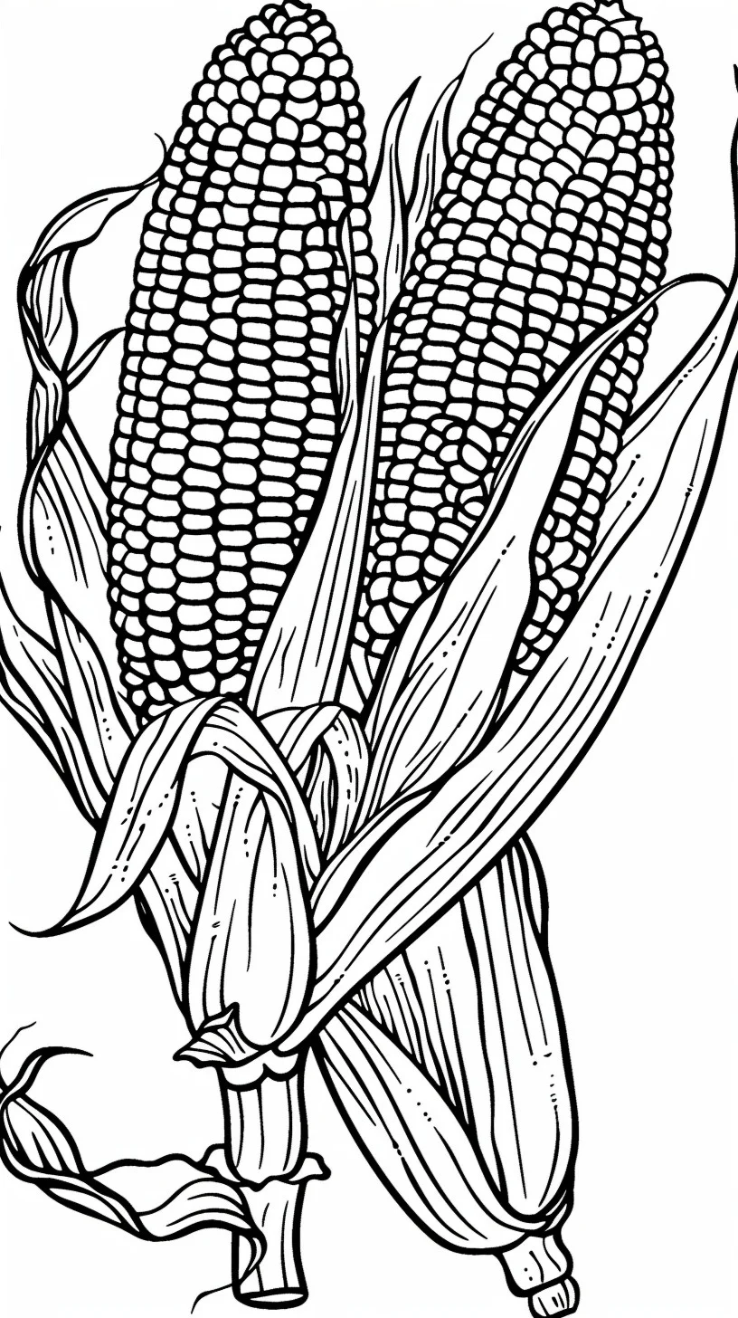 Dibujos para colorear e imprimir Corn