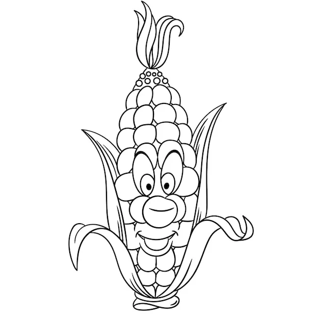 Dibujos para colorear e imprimir Corn