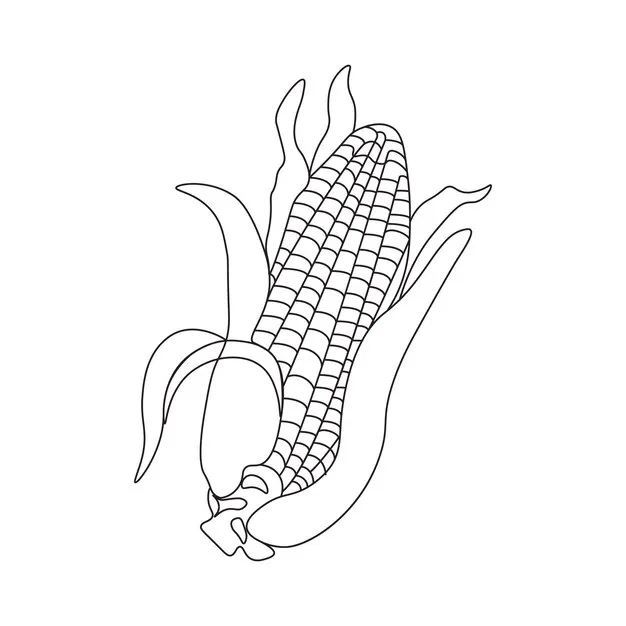 Dibujos para colorear e imprimir Corn