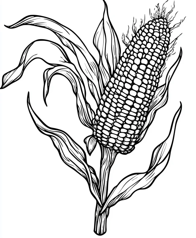 Dibujos para colorear e imprimir Corn