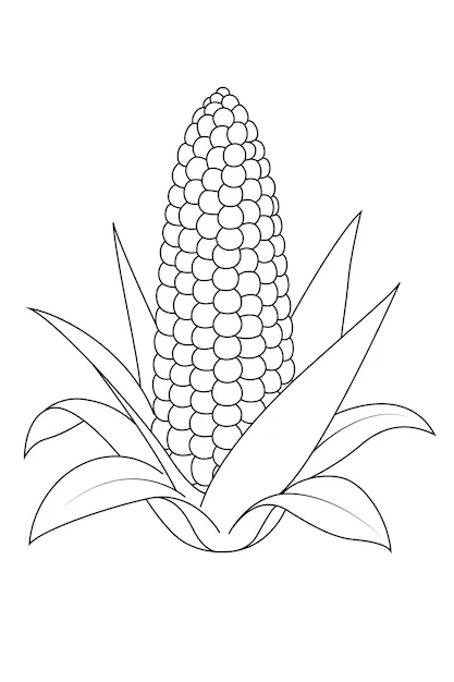 Dibujos para colorear e imprimir Corn