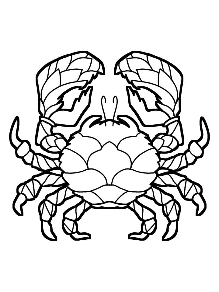 Dibujos para colorear e imprimir Crab