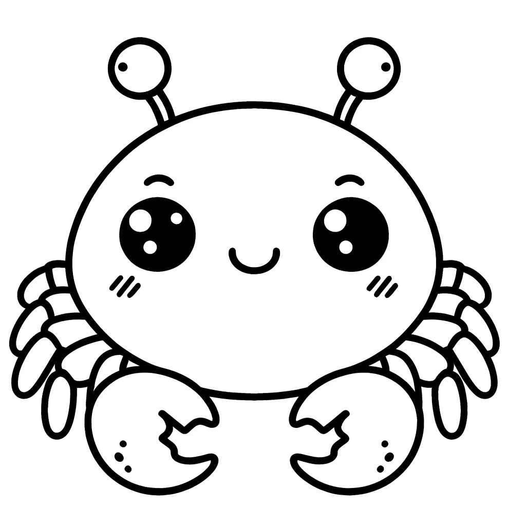 Crab coloring pages 23