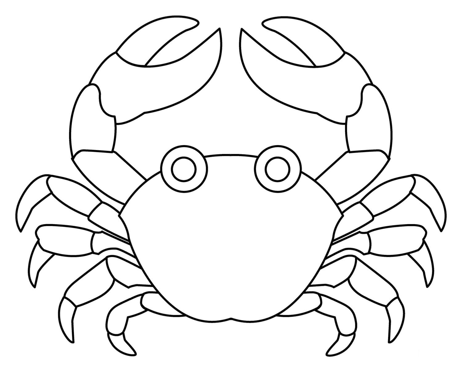 Dibujos para colorear e imprimir Crab